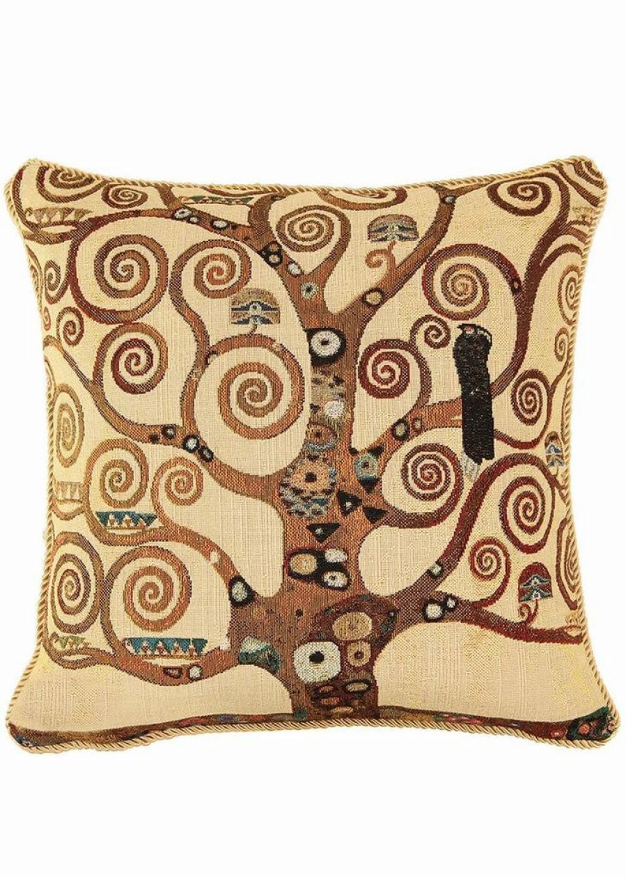 Pillows * | Tapestry Bags Klimt Tree Of Life Cushion Case