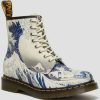 Shoes * | Dr. Martens X The Met 1460 The Great Wave Leather Boots Multi