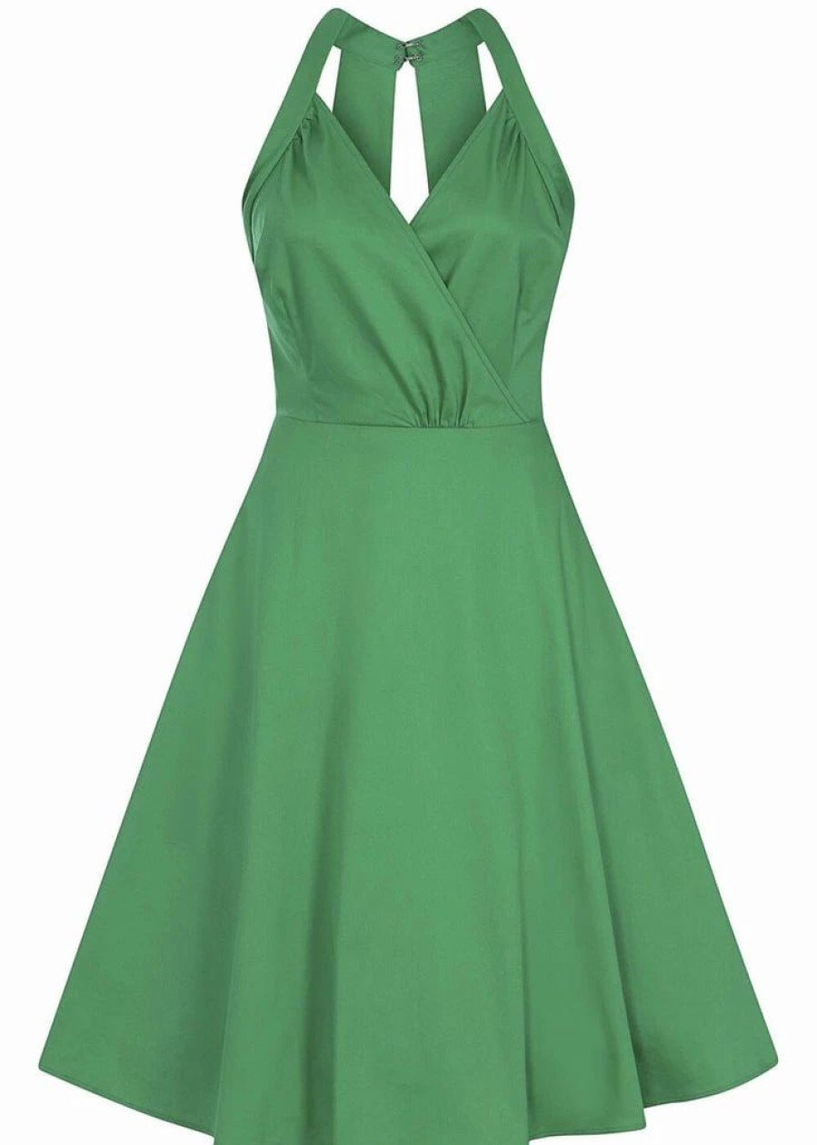 Dresses * | Collectif Hadley 50'S Swing Dress Green