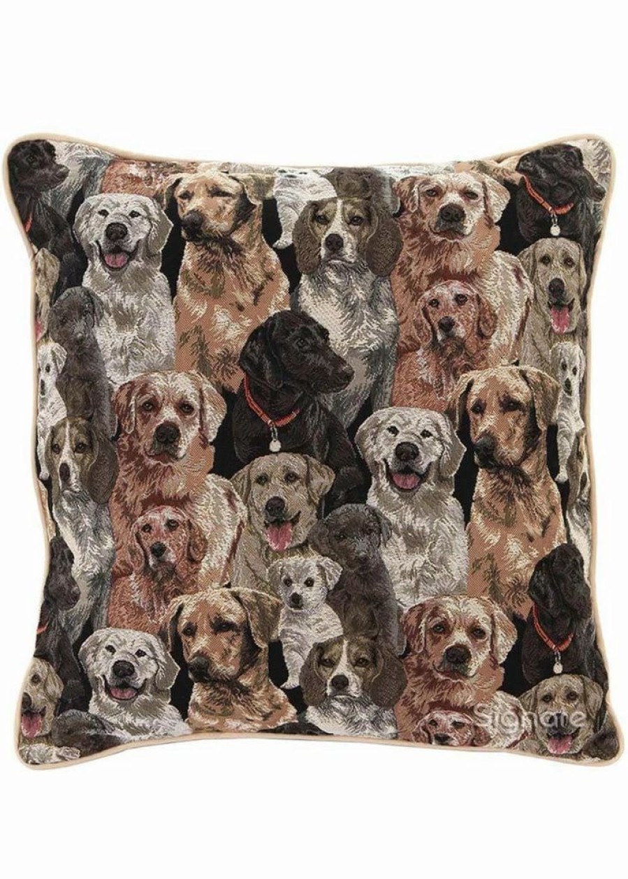 Pillows * | Tapestry Bags Labrador Cushion Cover