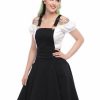 Dresses * | Collectif Kayden Braces 50'S Swing Dress Black