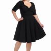 Dresses * | Collectif Trixie 50'S Swing Dress Black