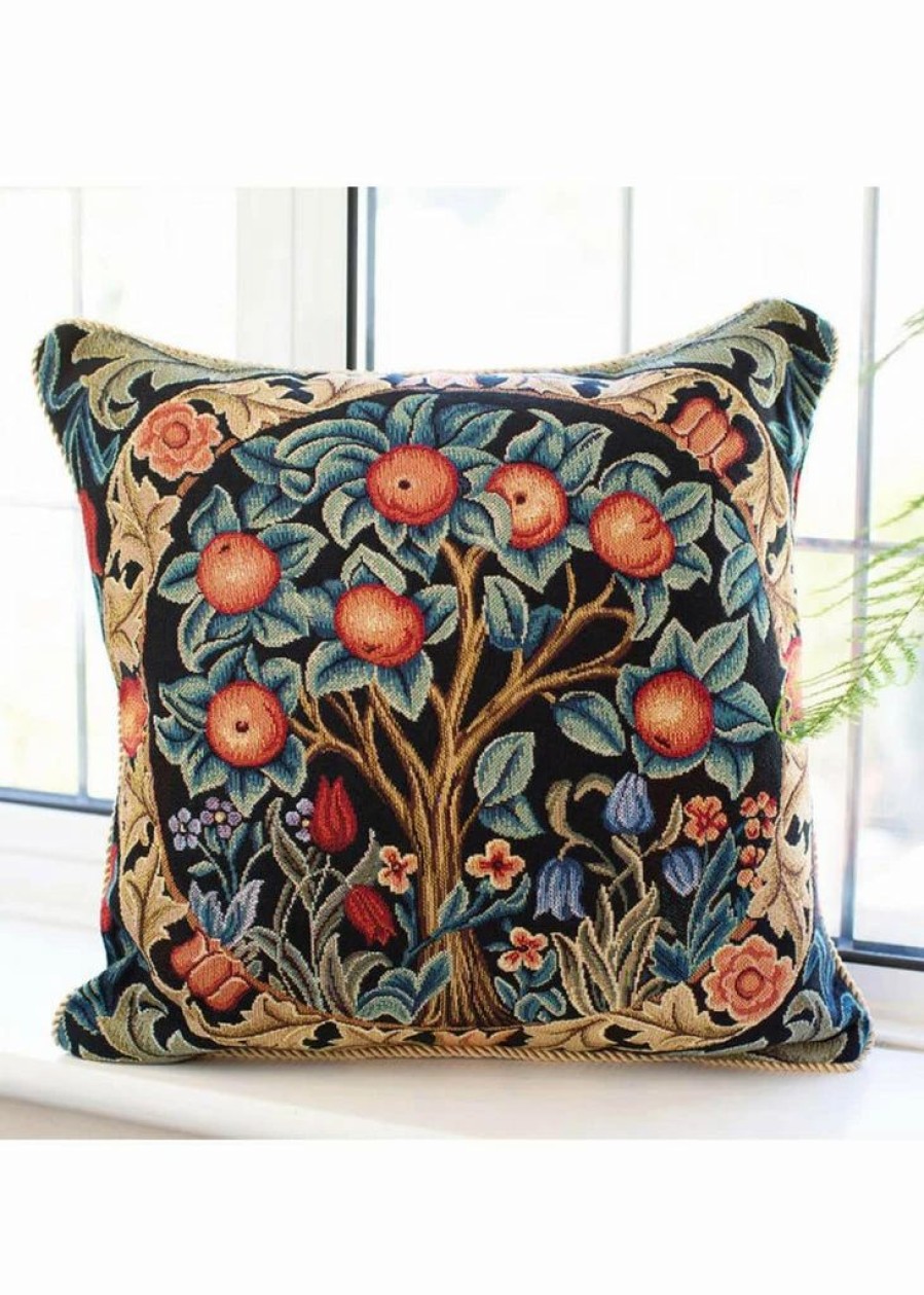 Pillows * | Tapestry Bags Morris Orange Tree Cushion Cover