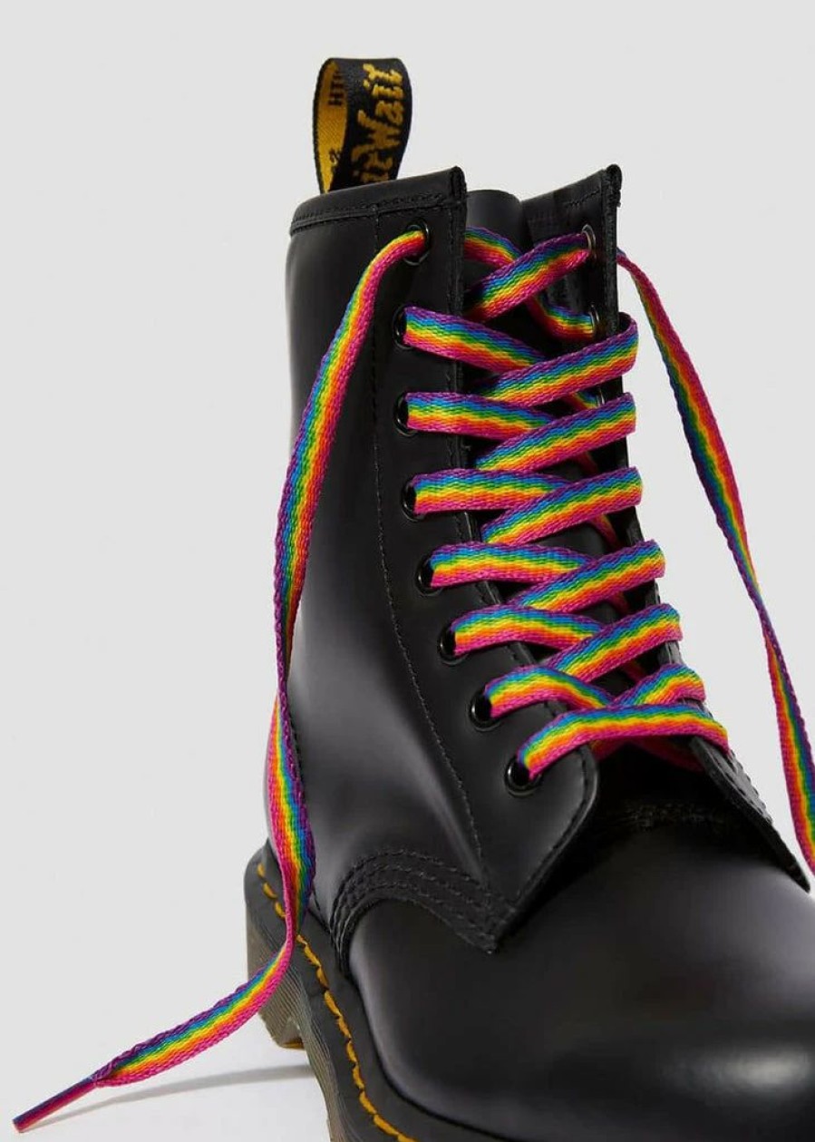 Shoes * | Dr. Martens Rainbow Laces Flat 8 Eyes Multi