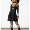 Dresses * | Killstar Sacralgia Lace Dress Black