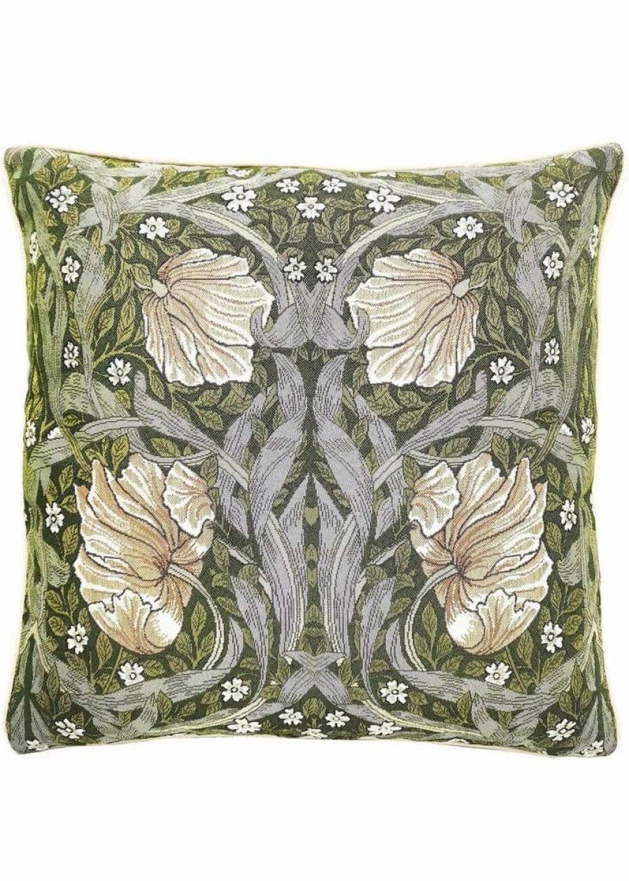 Pillows * | Tapestry Bags Morris Pimpernel And Thyme Cushion Case Green