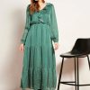 Dresses * | Smashed Lemon Hamam 70'S Maxi Dress Black Emerald