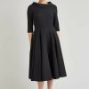 Dresses * | Pretty Dress Company Kennedy 50'S Swing Dress Black