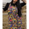 Dresses * | Run & Fly Katie Abey Positivity 60'S Pinafore Dress Multi