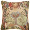 Pillows * | Tapestry Bags Alphonse Mucha Daydream Cushion Case