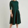 Dresses * | Pretty Dress Company Kennedy 50'S Swing Jurk Forest Green