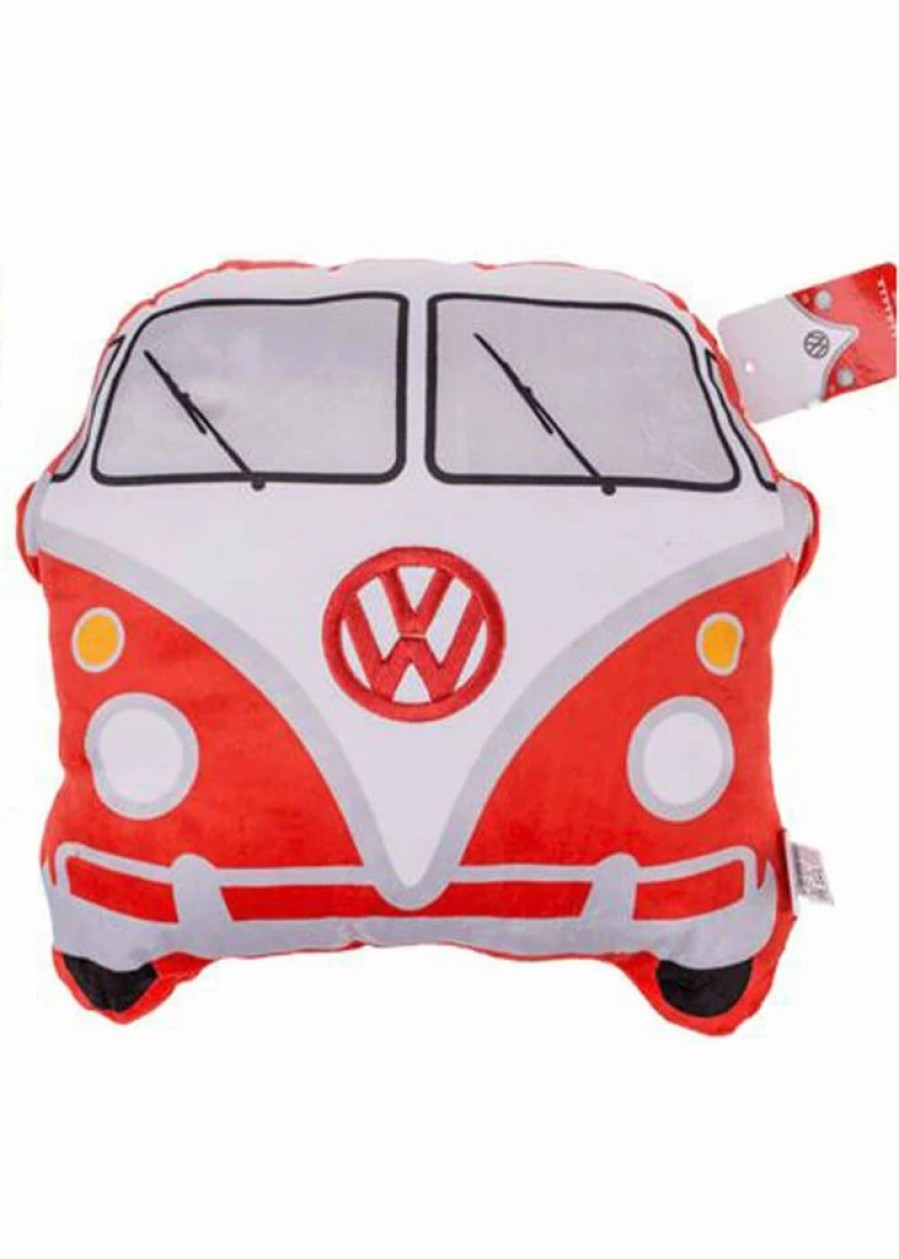 Pillows * | Succubus Gifts Volkswagen Van Cushion Red