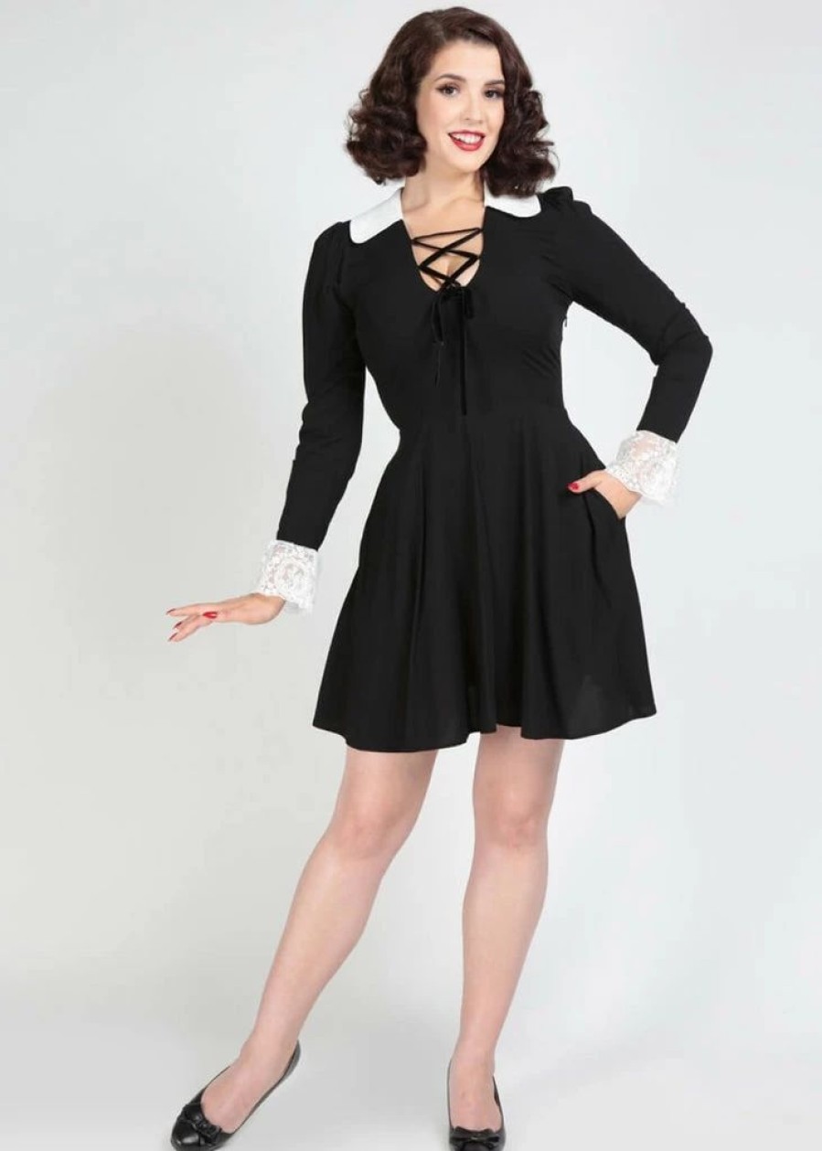 Dresses * | Collectif Marceline 60'S Dress Black