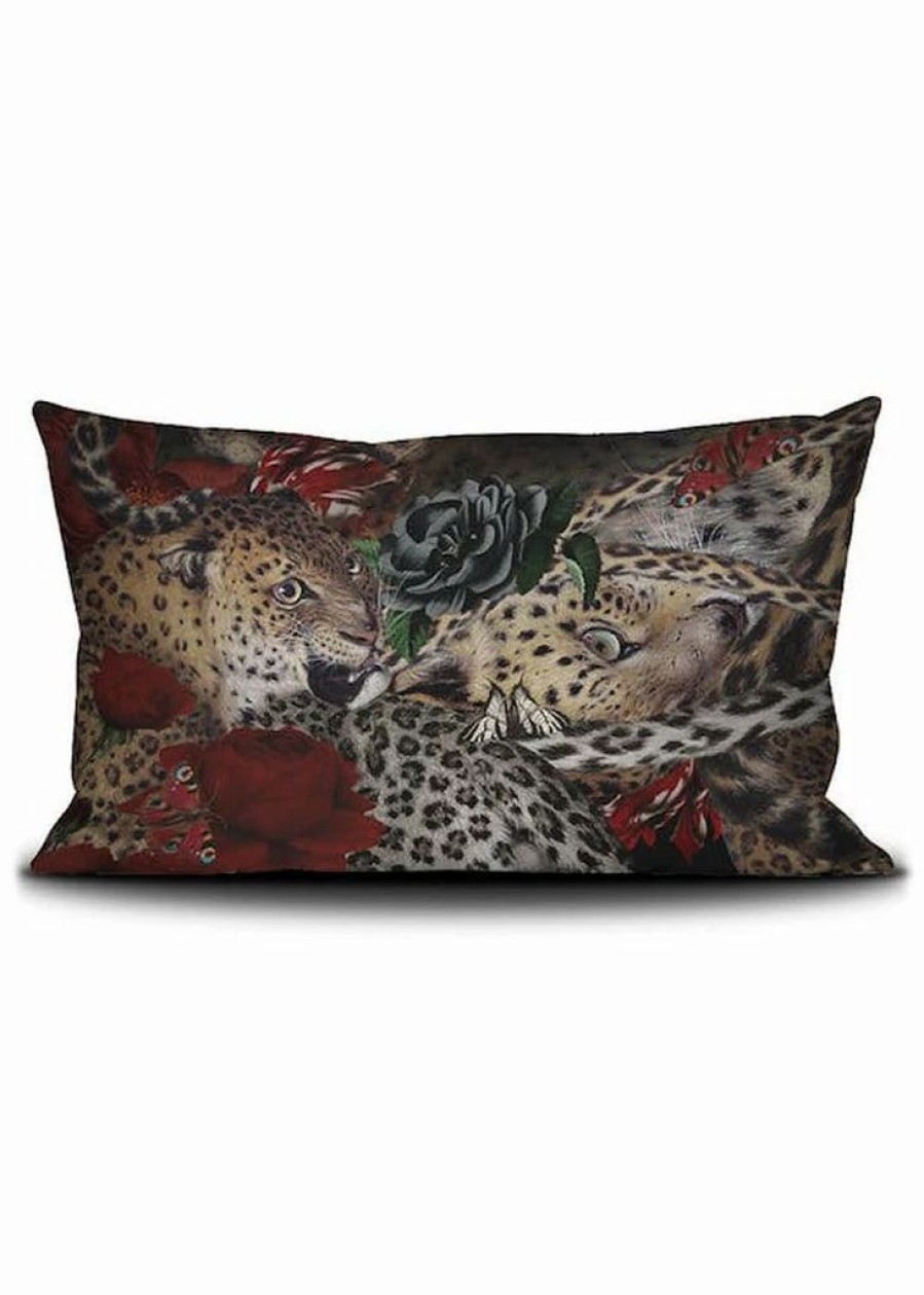 Pillows * | Voglio Bene Fauve Leopard Cushion Cover