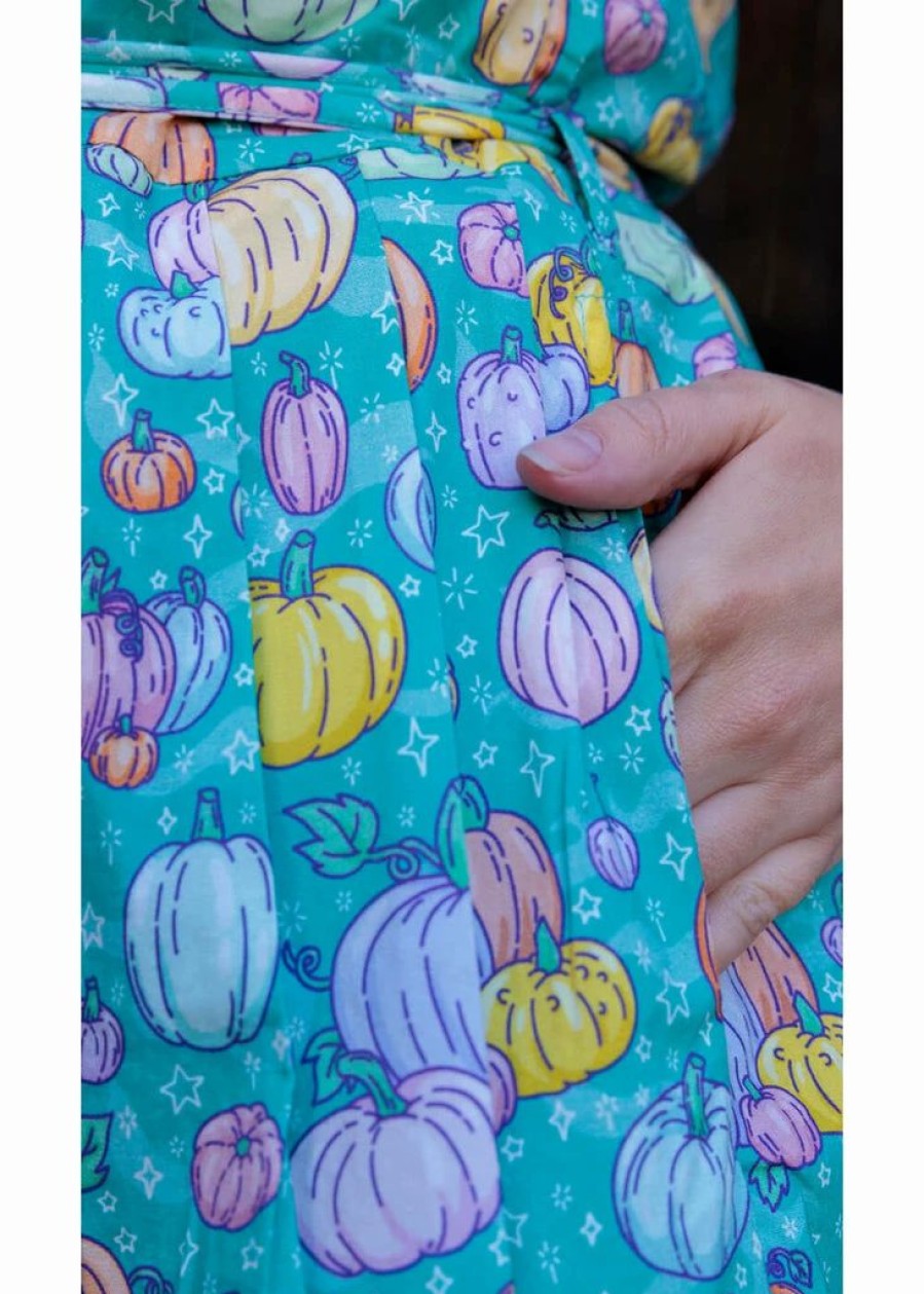 Dresses * | Run & Fly Pumpkin Patch 50'S Swing Dress Pastel