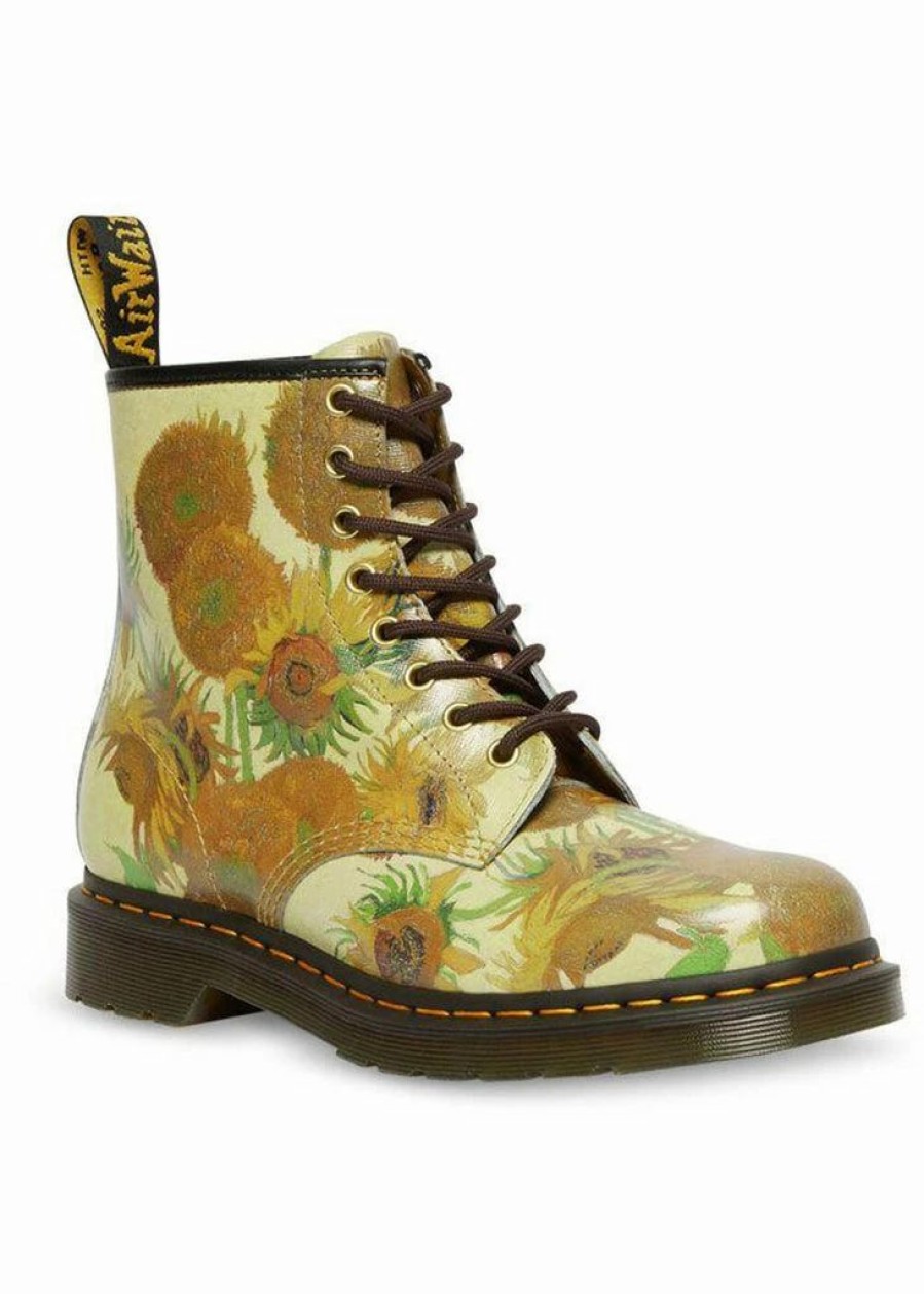 Shoes * | Dr. Martens X National Gallery 1460 Van Gogh Sunflowers Boots Multi