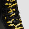 Shoes * | Dr. Martens Logo Laces Flat 8 Eyes In Black And Yellow