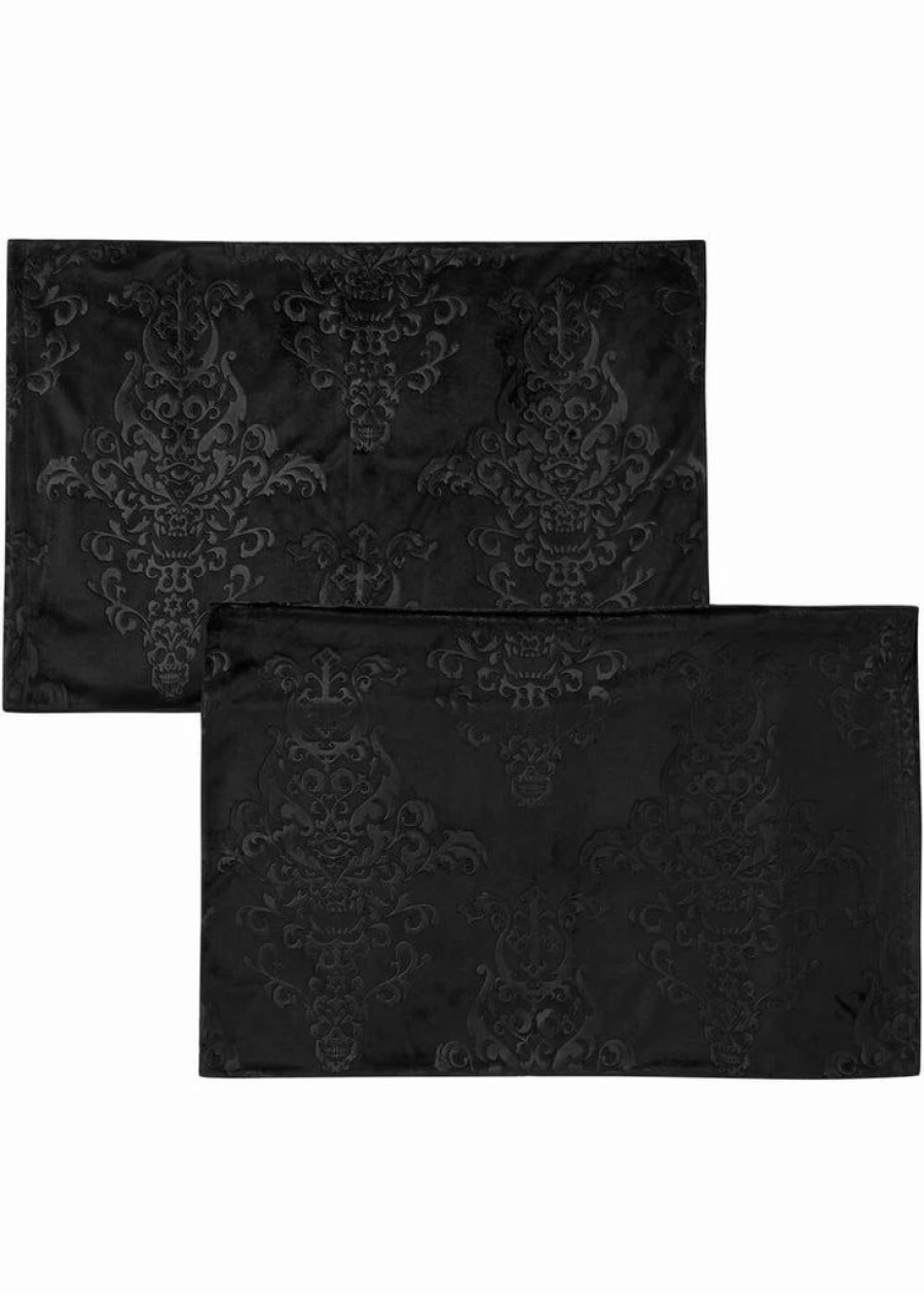 Pillows * | Killstar Daemon Set Pillowcases Black