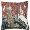 Pillows * | Tapestry Bags Lady & Unicorn Sense Of Taste Cushion Cover