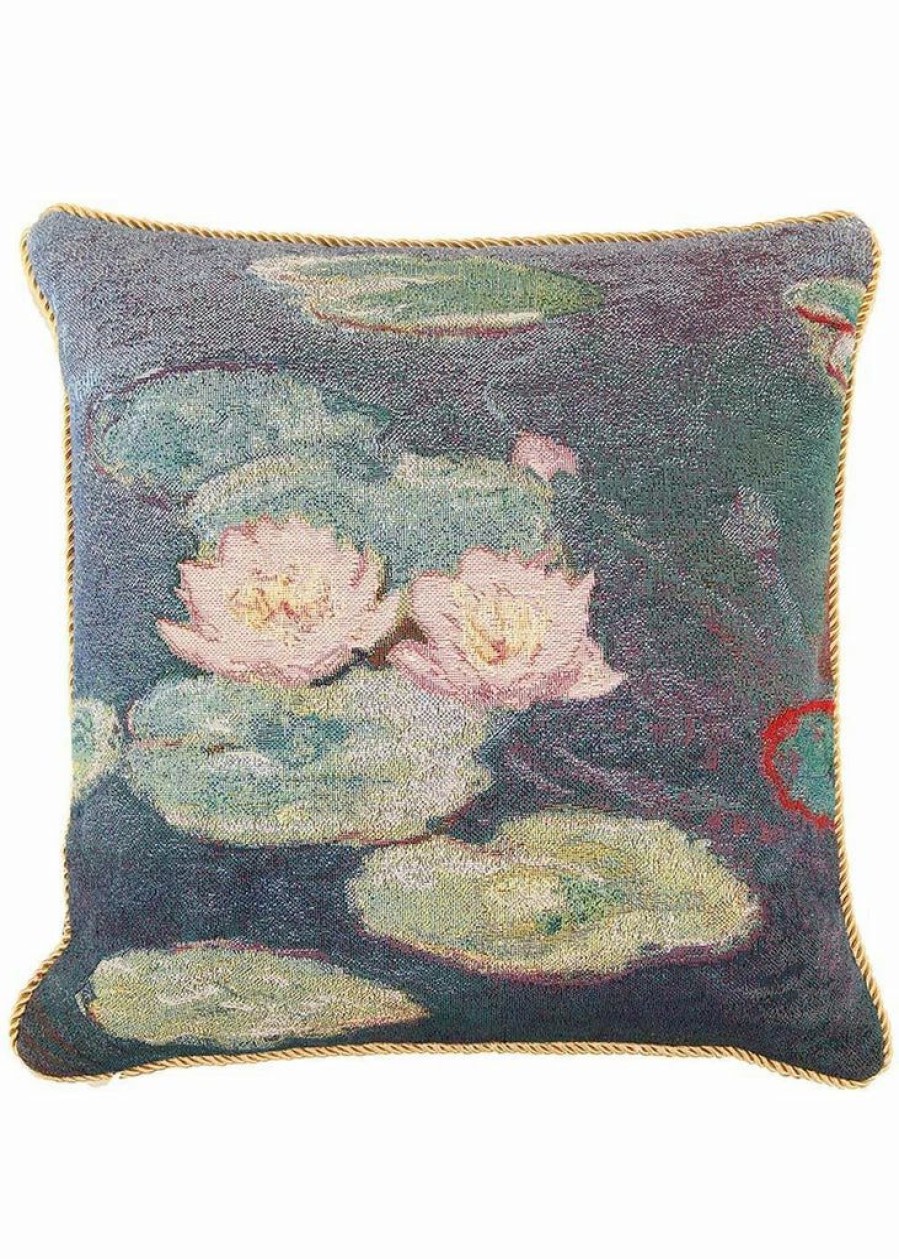 Pillows * | Tapestry Bags Monet Water Lily Cushion Cover