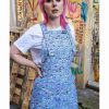 Dresses * | Run & Fly Sugar And Sloth 80'S Pinafore Dress Blue