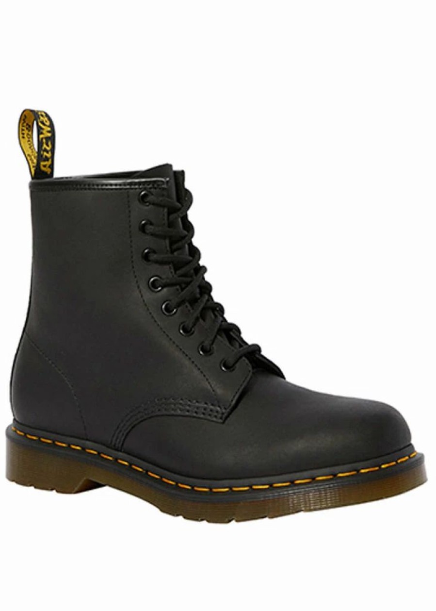 Shoes * | Dr. Martens 1460 Greasy Boots Black