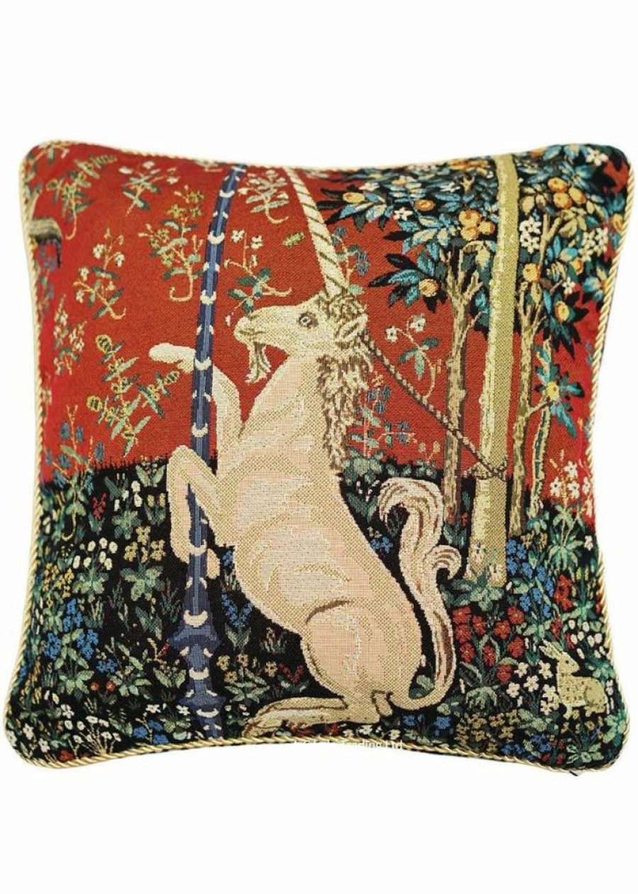 Pillows * | Tapestry Bags Lady And The Unicorn Cushion Cover