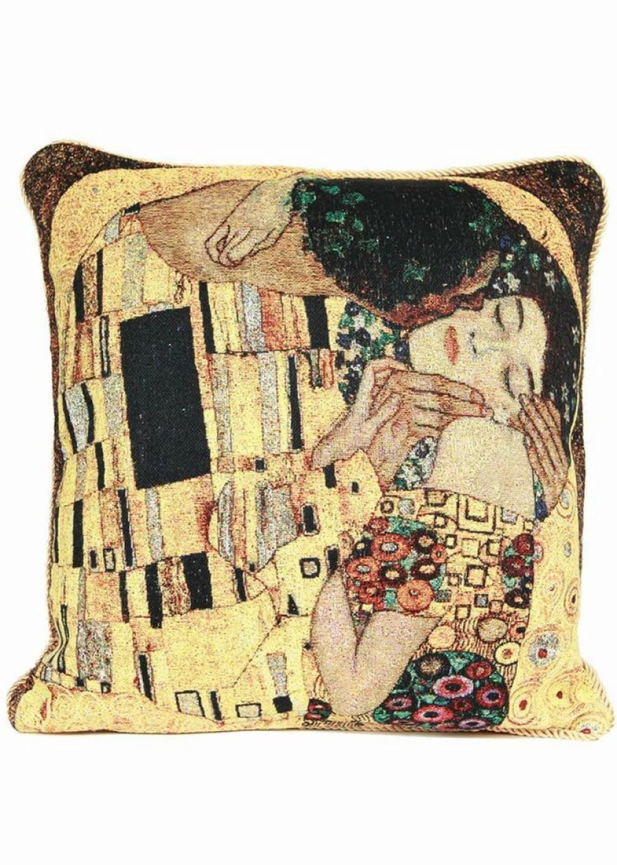 Pillows * | Tapestry Bags Klimt The Kiss Cushion Cover