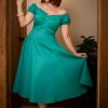 Dresses * | Collectif Dolores Classic 50'S Swing Dress Teal