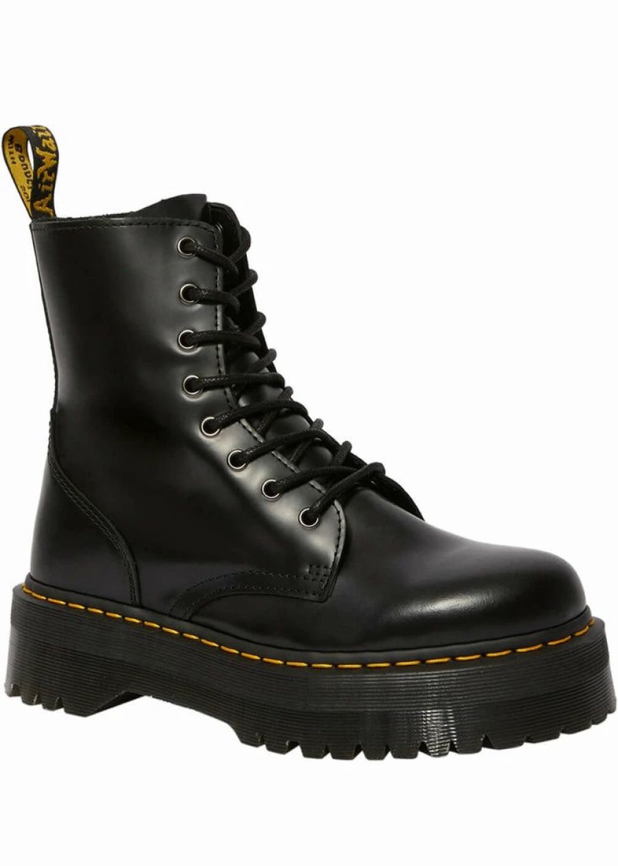 Shoes * | Dr. Martens Jadon Smooth Lace-Up Boots Black