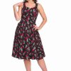 Dresses * | Banned Nashville Sweetheart 50'S Swing Dress Black