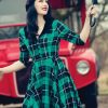 Dresses * | Hell Bunny Beryl Tartan 50'S Swing Mid Dress Green