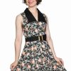 Dresses * | Banned Flamingo Honnie 50'S Swing Dress Black