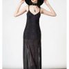 Dresses * | Killstar Evenescent Mesh Maxi Dress Black