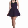 Dresses * | Banned Spooky Nightwalks 50'S Swing Dress Purple