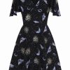 Dresses * | Hell Bunny Solaris Sun & Moon 70'S Dress Black